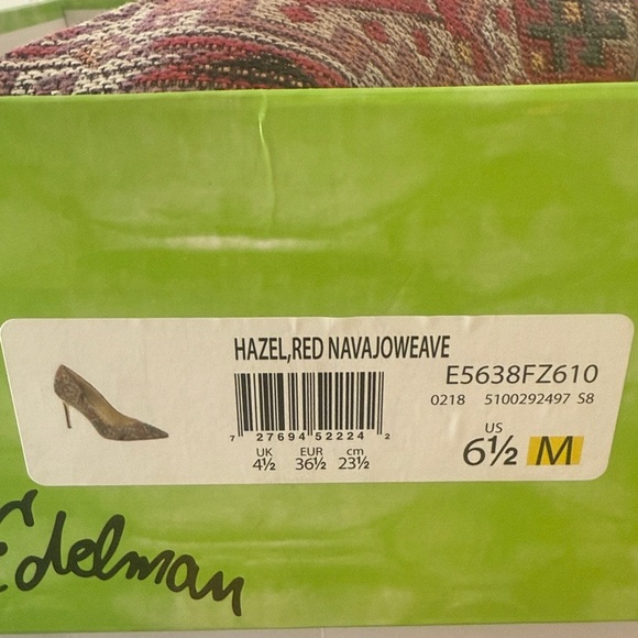 Sam Edelman Red Patterned Heels - Picture 3 of 3